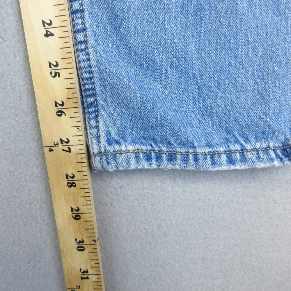 Levi's Low Pro Straight Jeans Women W24 Light Blue Wash Denim 100% Cotton - Picture 8 of 11